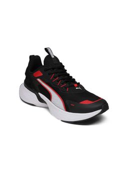Puma - Unisex Black SOFTRIDE Sway Mesh Running Shoes