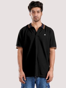 roar for good - Organic Cotton Polo T-Shirt - Black