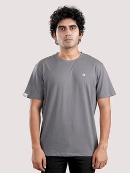 roar for good - Organic Cotton Crew Neck T-Shirt - Dark Grey