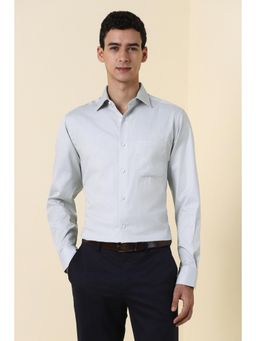 Allen Solly - Men Grey Cotton Full Sleeves Shirt