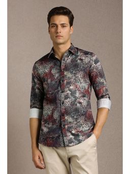Louis Philippe - Men Multi-Color Cotton Full Sleeves Shirt