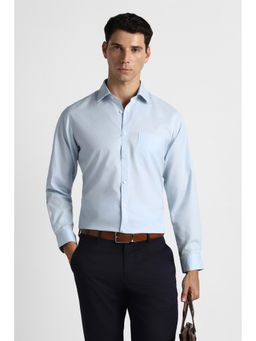 Van Heusen - Men Blue Cotton Full Sleeves Shirt