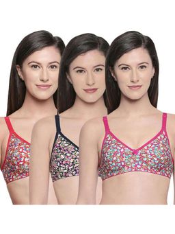 Bodycare - Perfect Coverage Bra-Pack Of 3 - Multi-Color