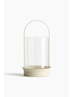 H&M - Beige Glass Lantern