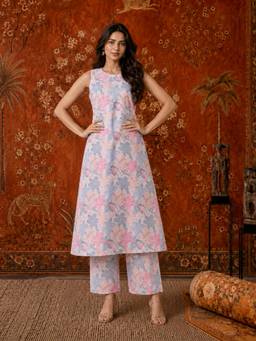 Gahan - Womens Rayon Blend Printed Kurta with Palazzo