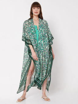 VERO MODA - Women Printed Green Shrug