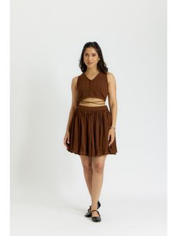 Alaya by Stage3 - Cairo Espresso Flared Skirt