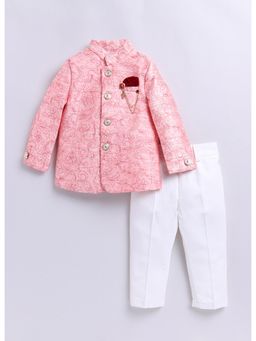 Little Collars - Red Coat with Broach and Pant (Set of 3)