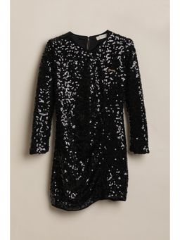 Allen Solly - Girls Black Knee Length Party Dress