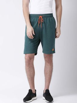 Club York - Men Green Solid Regular Shorts
