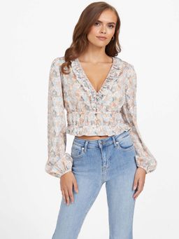 Guess - Women Multi-Color Floral Top