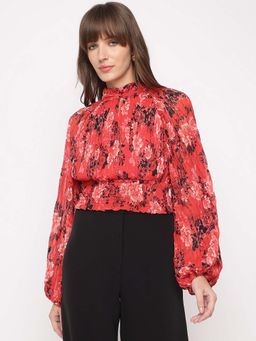 Guess - Women Red Floral Top