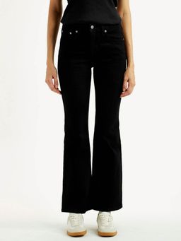 Levi's - Womens 726 Black Slim Fit High Rise Jeans