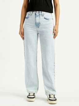 Levi's - Womens High Rise Straight Fit Light-Blue Jeans