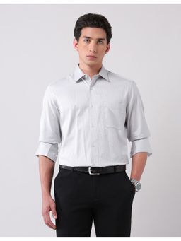 AD By Arvind - Grey Textured Regular Fit Shirt