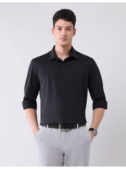 AD By Arvind - Black Hyper Move Regular Fit Shirt