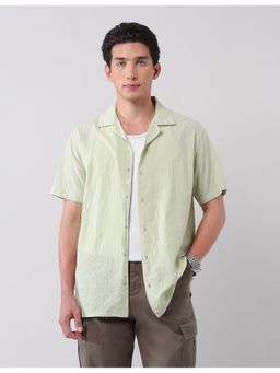 AD By Arvind - Urban Pause Green Modern Slim Fit Shirt