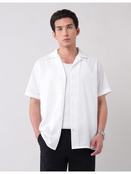 AD By Arvind - Urban Pause White Modern Slim Fit Shirt