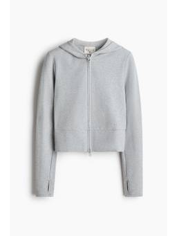 H&M - Women Grey Sports hoodie with Soft Move