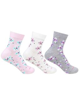 Bonjour - Hush Puppies Womens Floral Ankle Socks - Pack of 3