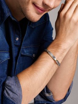 Fossil - Men Drew Silver Bracelet JF04851998