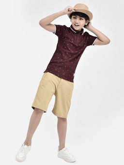 CRIMSOUNE CLUB - Boys Beige Shorts