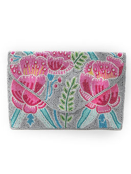 Odette - Multicoloured Embellished Clutch