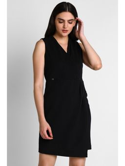 Allen Solly - Women Black Solid Casual Dress