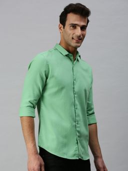 SHOWOFFFF - Men's Casual Cotton Solid Shirts-green
