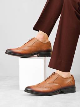 Pelle Albero - Men Tan Colour Leather Formal Brogues