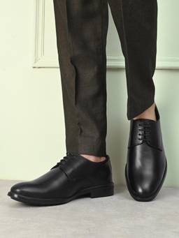 Pelle Albero - Men Black Colour Leather Derbies