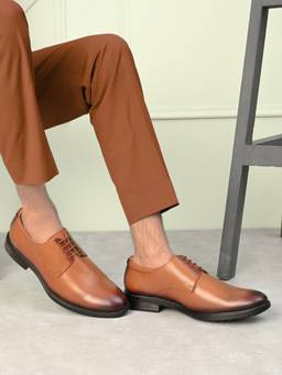 Pelle Albero - Men Tan Colour Leather Derbies