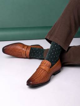 Pelle Albero - Men Tan Formal Loafers