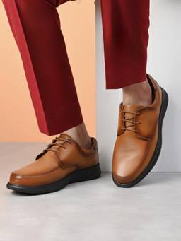 Pelle Albero - Lightweight Comfort Formal Tan Derbies
