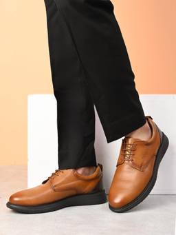 Pelle Albero - Lightweight Comfort Formal Tan Derbies