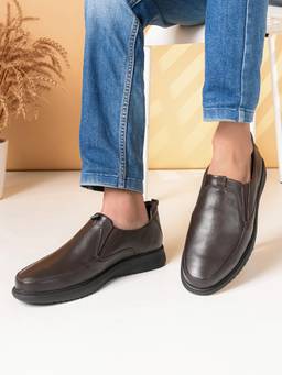Pelle Albero - Men's Brown Leather Formal Loafers