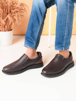 Pelle Albero - Men's Brown Leather Formal Loafers