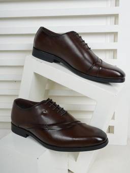 Pelle Albero - Designer Formal Leather Brown Derbies