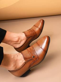 Pelle Albero - Tan Cognac Cuban Loafers