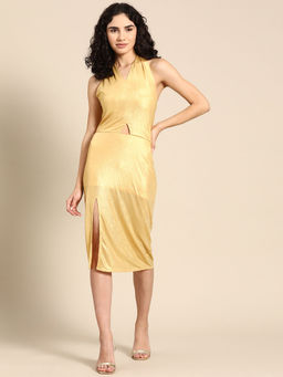 Dodo & Moa - Gold Toned Bodycon Dress