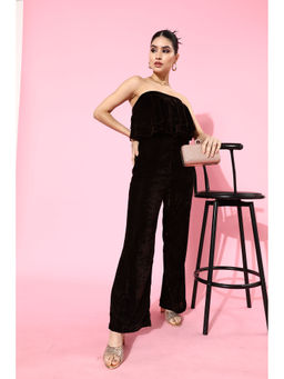 Dodo & Moa - Brown Strapless Two-Piece with Ruffles (Set of 2)