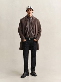 GANT - Men Brown Cotton Regular Fit Shirt