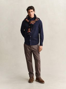 GANT - Men Navy Blue Cotton Regular Fit Shirt