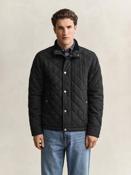 GANT - Men Black Polyester Regular Fit Jacket