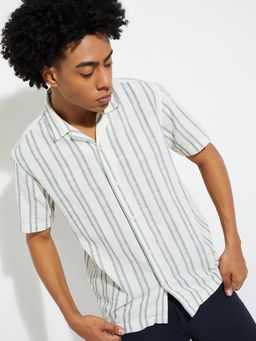 max - Men White Pure Cotton Regular Fit Shirt