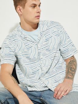 max - Men White Viscose Comfortable Fit Shirt
