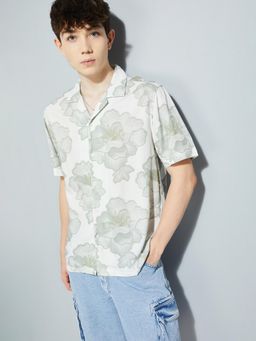max - Men White Pure Cotton Comfortable Fit Shirt