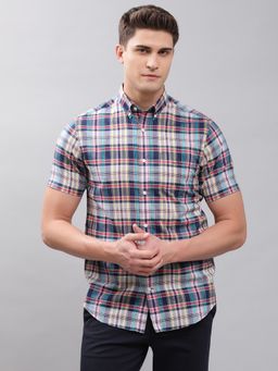 GANT - Men Multi-color Checks Regular Shirt
