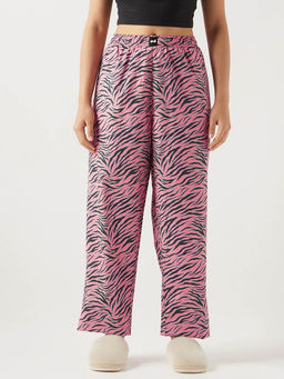 Bewakoof - Women's Pink All Over Printed Pyjamas