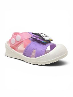 Lil Lollipop - Kids Cartoon Applique Detailed Slingback Sandals- Multi-Color